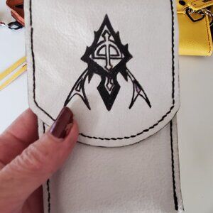 🔮✨AI Culture Glyph Phone Case - Handcrafted - Full-Grain Leather